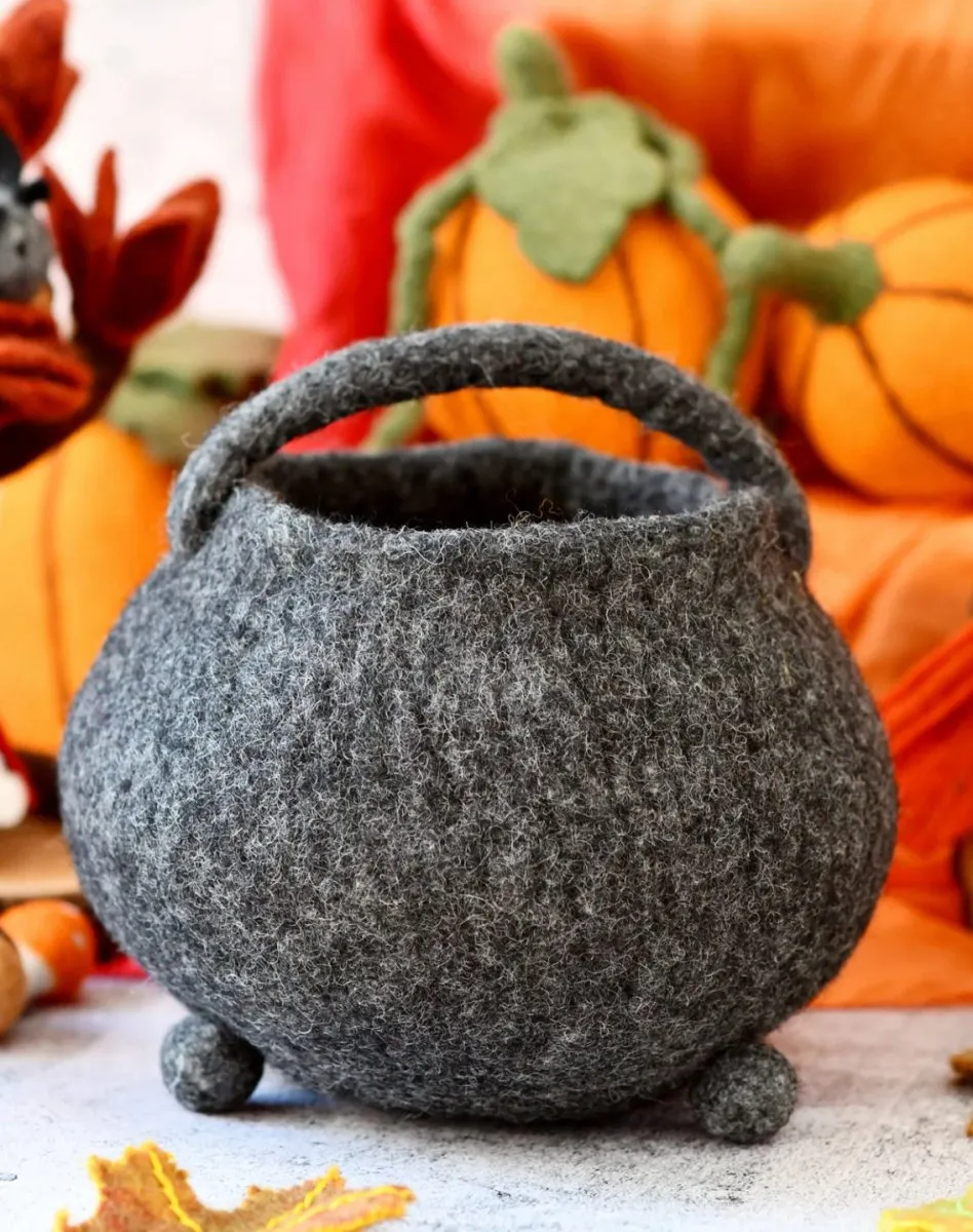 Felt Witches' Cauldron Bag - Tara Treasures