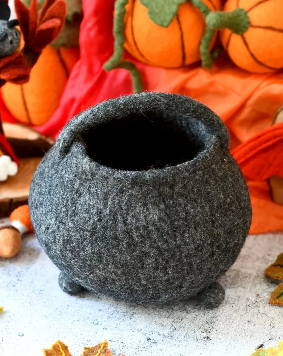 Felt Witches' Cauldron Bag - Tara Treasures