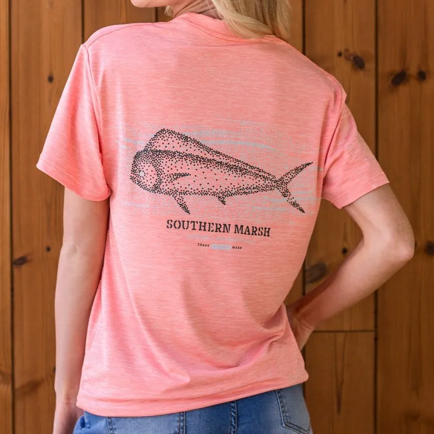 FieldTec™ Heathered Performance Tee - Mahi