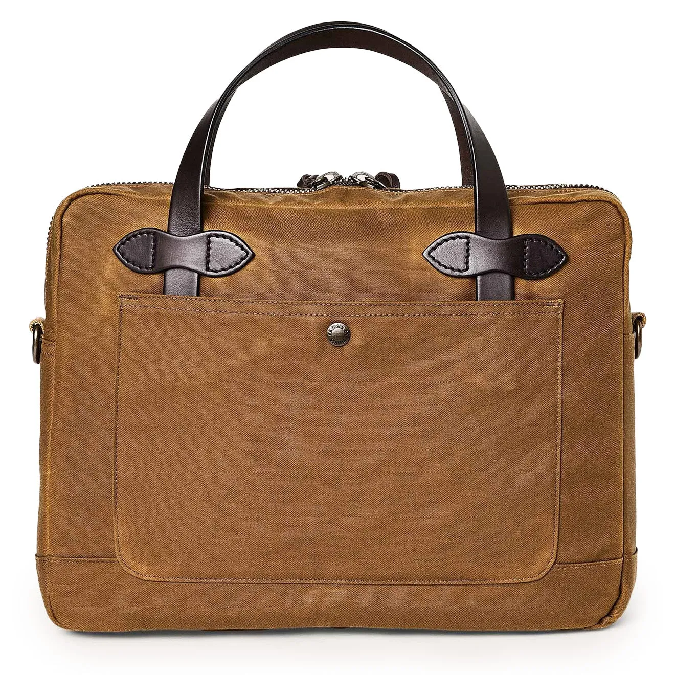 Filson Tin Cloth Compact Briefcase Dark Tan