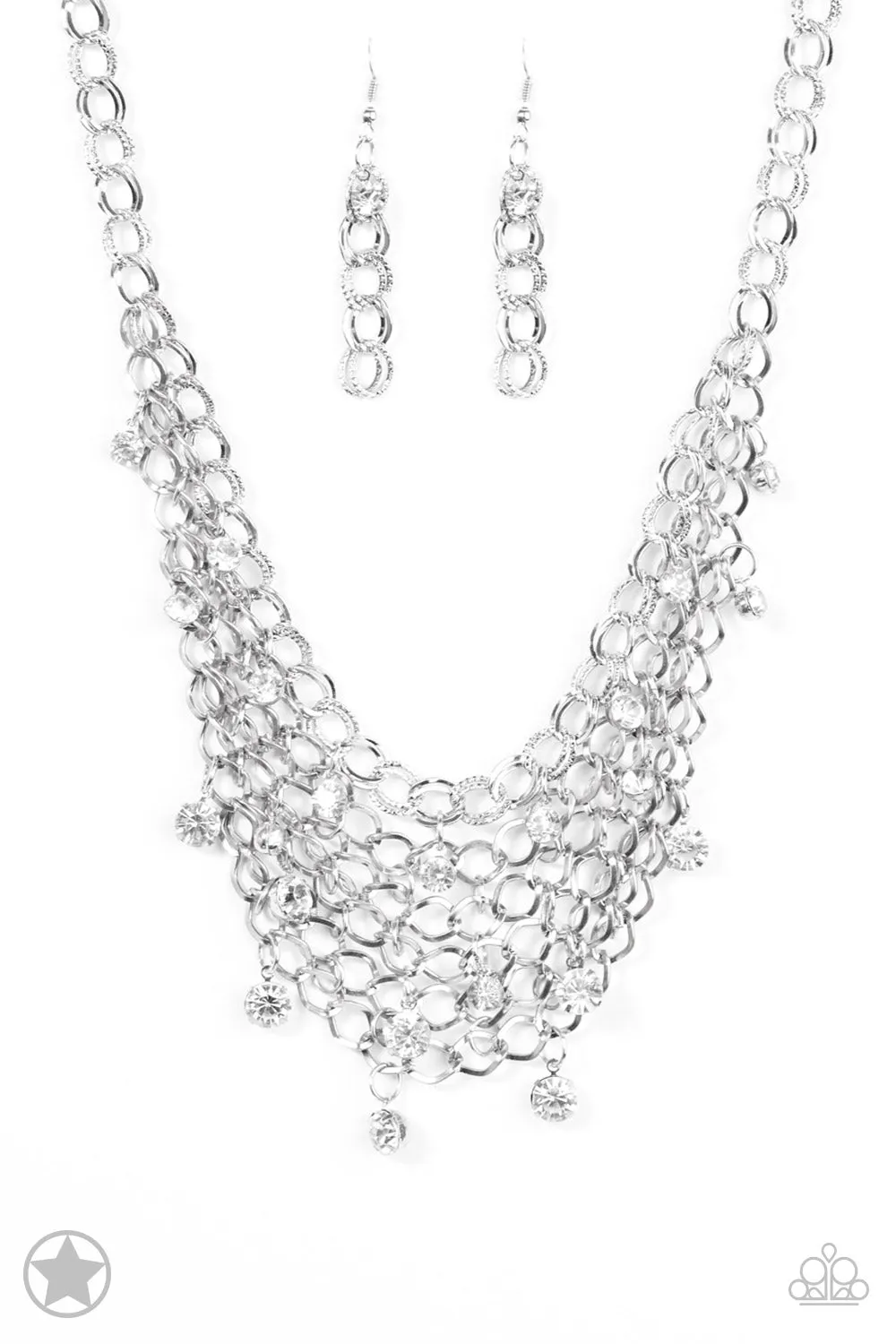 Fishing for Compliments - Silver Necklace - Paparazzi Accessories