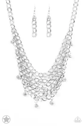 Fishing for Compliments - Silver Necklace - Paparazzi Accessories