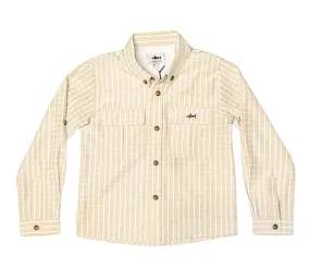 Flagler Fishing Shirt - Khaki/White Plaid