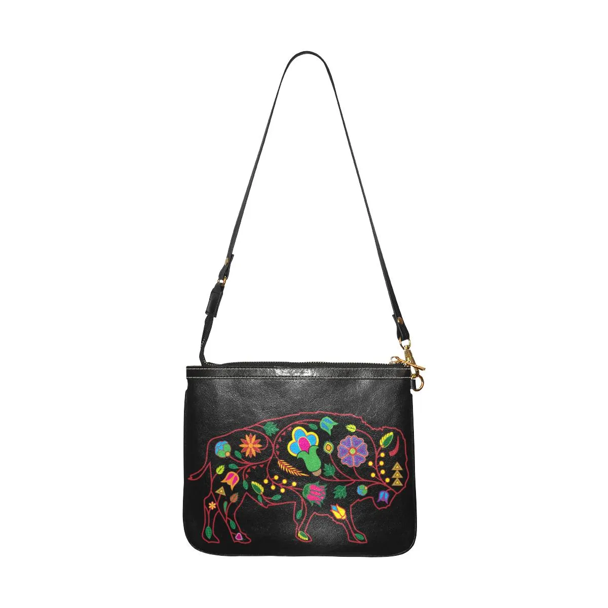 Floral Buffalo Small Shoulder Bag