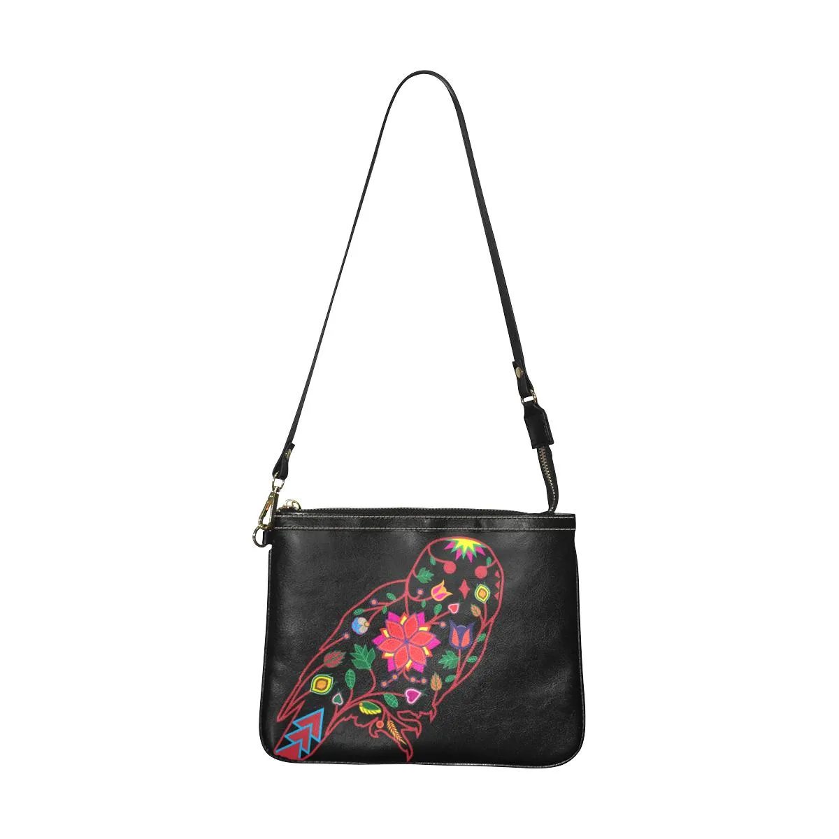 Floral Owl Small Shoulder Bag