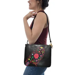 Floral Owl Small Shoulder Bag