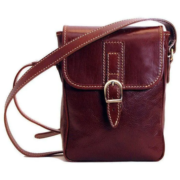 Floto Leather Poste Field Satchel Bag