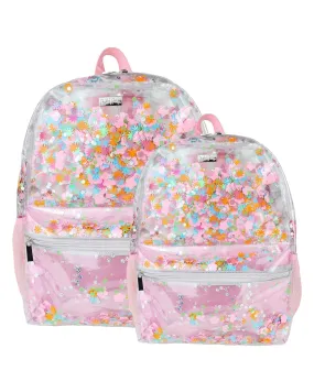 Flower Shop Confetti Clear Backpack