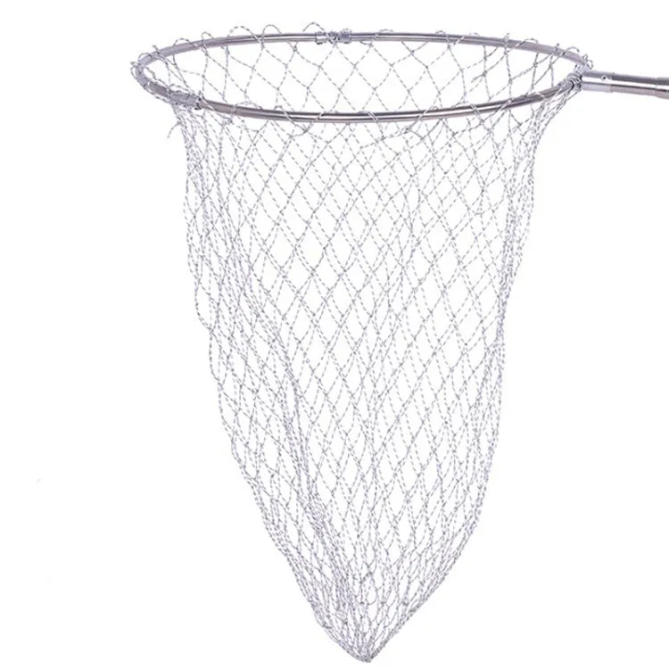 Foldable Stainless Steel Dip Net Head Fishing Net, Specification: Solid 50cm Big Mesh