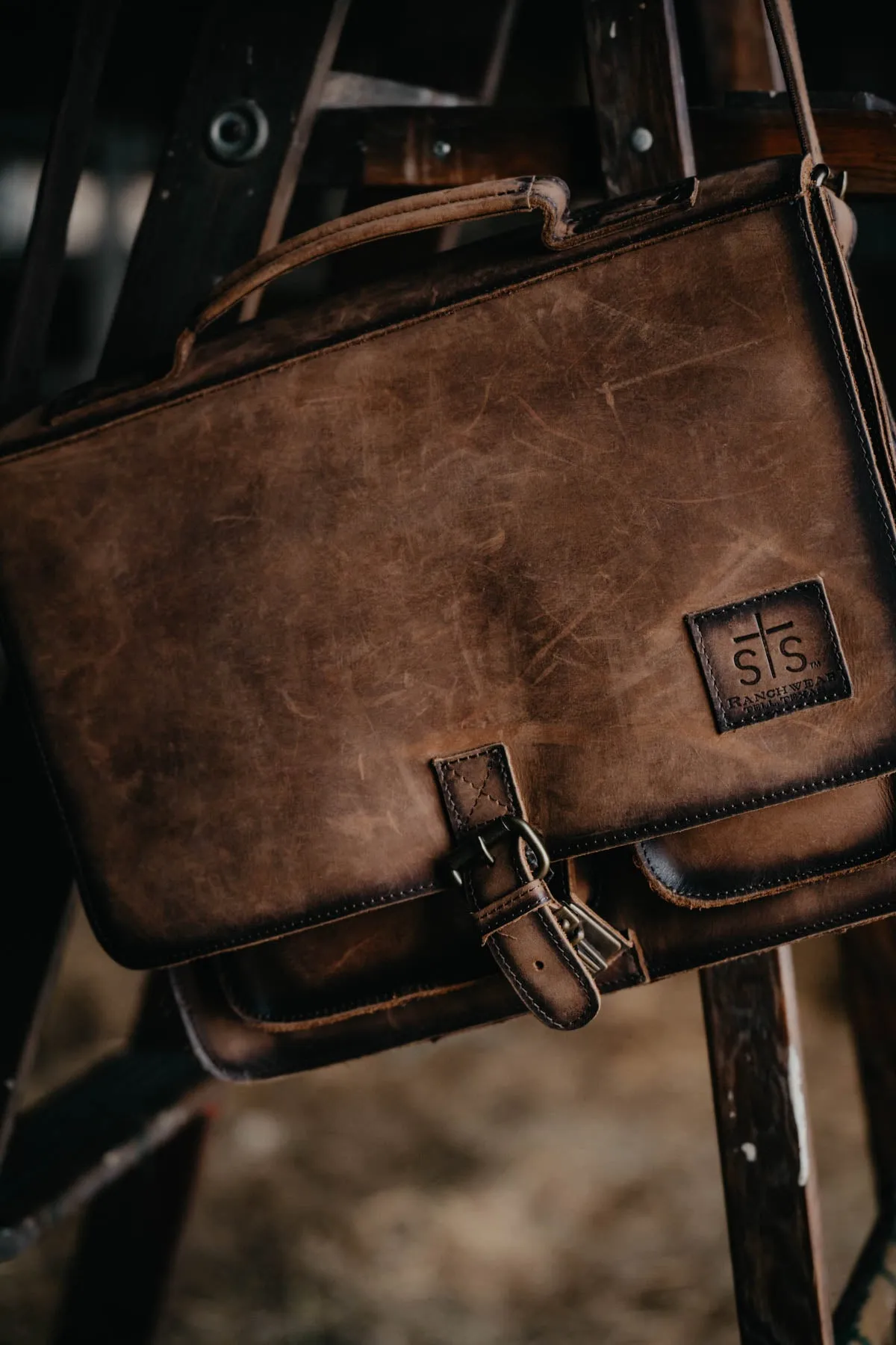 'Foreman' Leather Portfolio / Briefcase by STS Ranchwear