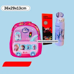 Frozen School Bag & Sipper Bottle Combo