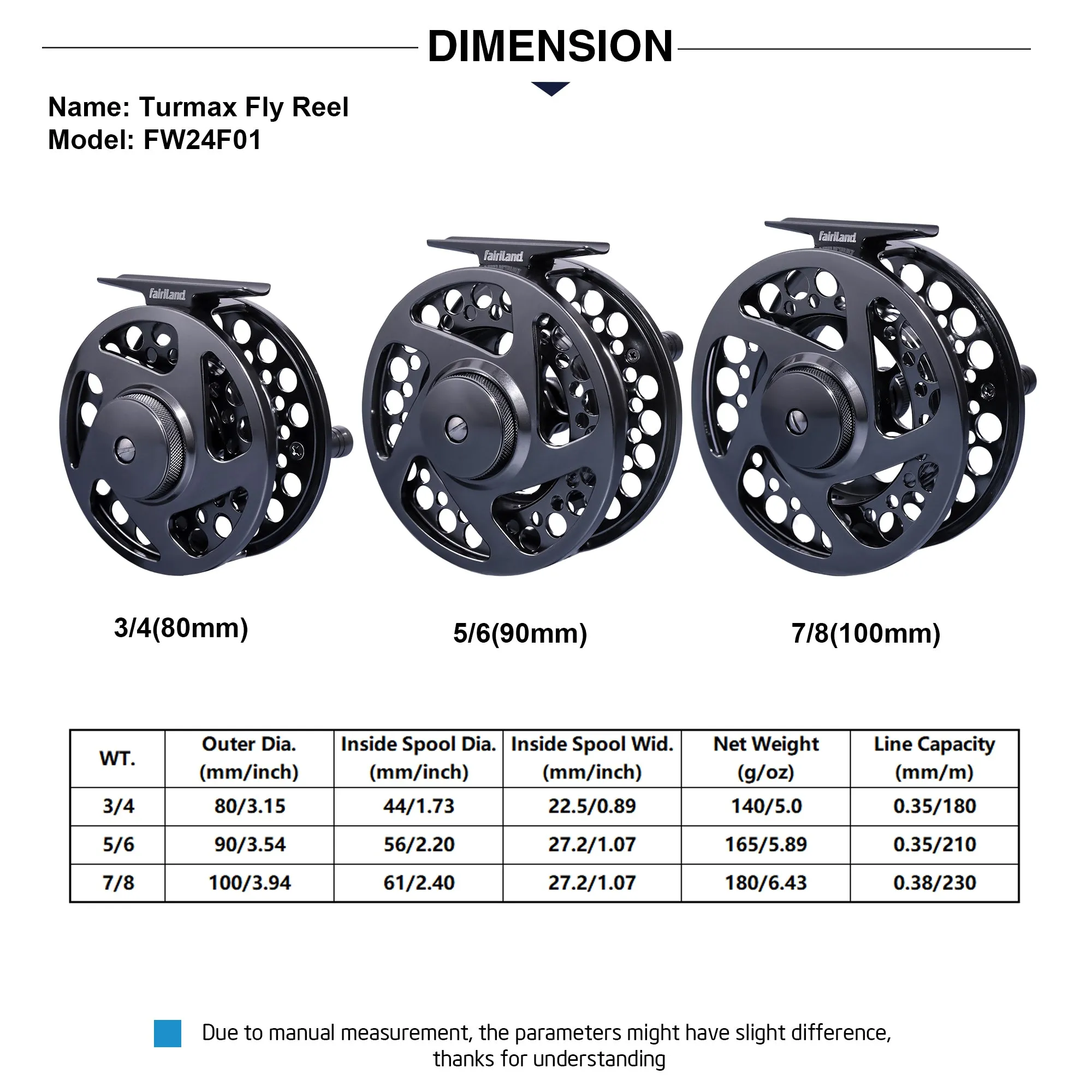 Full Aluminum Fly Reel 3/4 5/6 7/8 Large Arbor Fly Fishing Reel