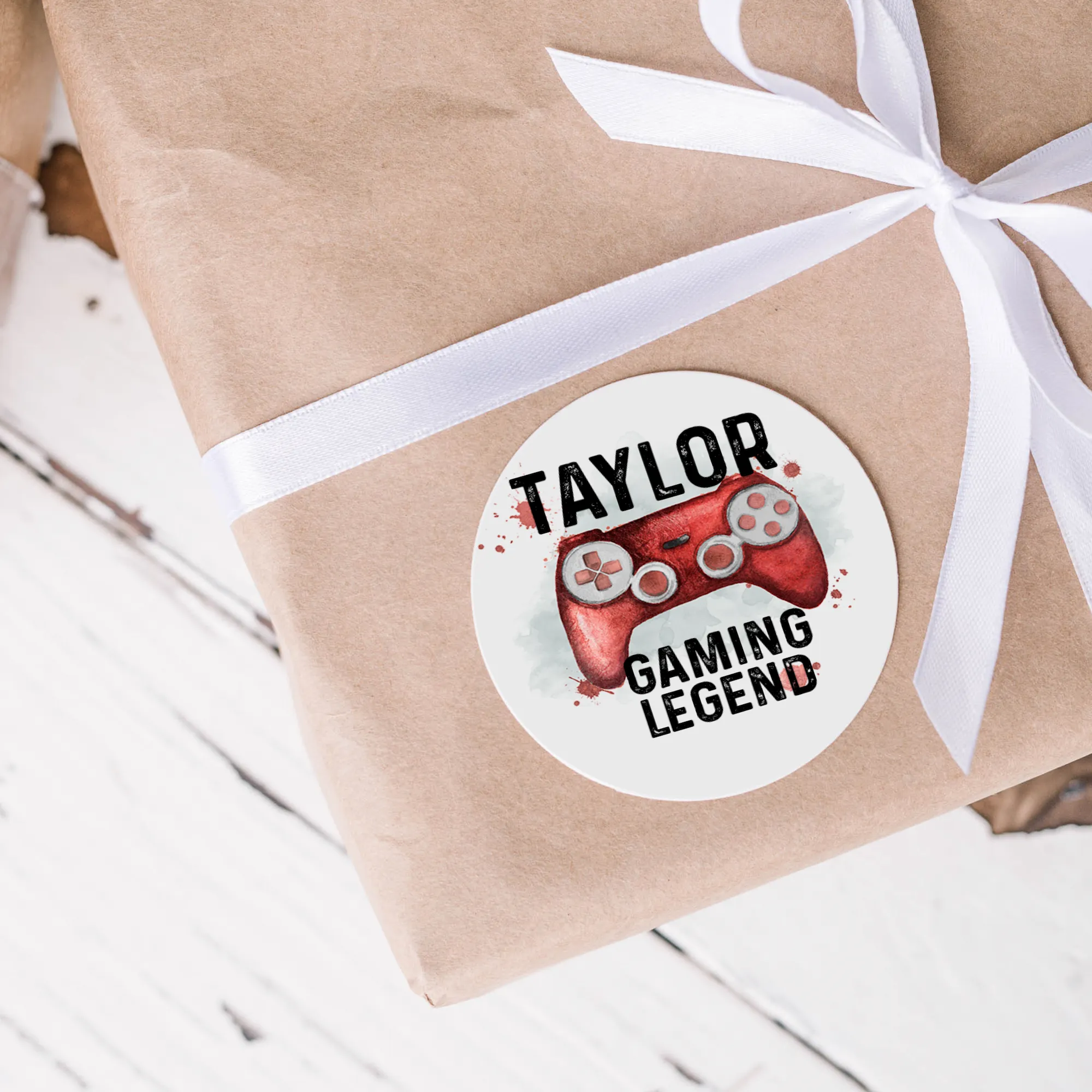 Gaming Legend Personalised Gift Stickers