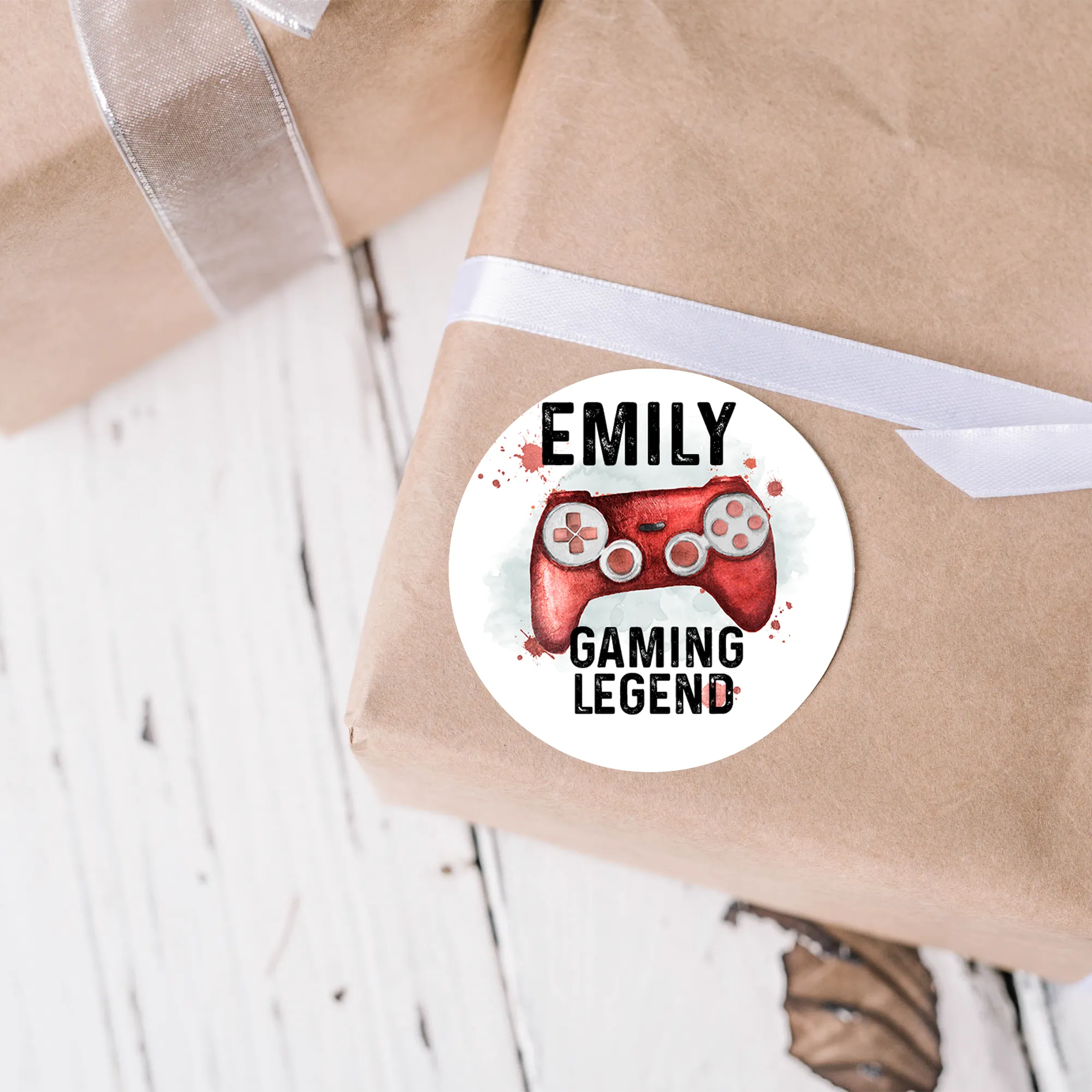 Gaming Legend Personalised Gift Stickers