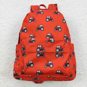 garm tractors print backpack red bag BA0122