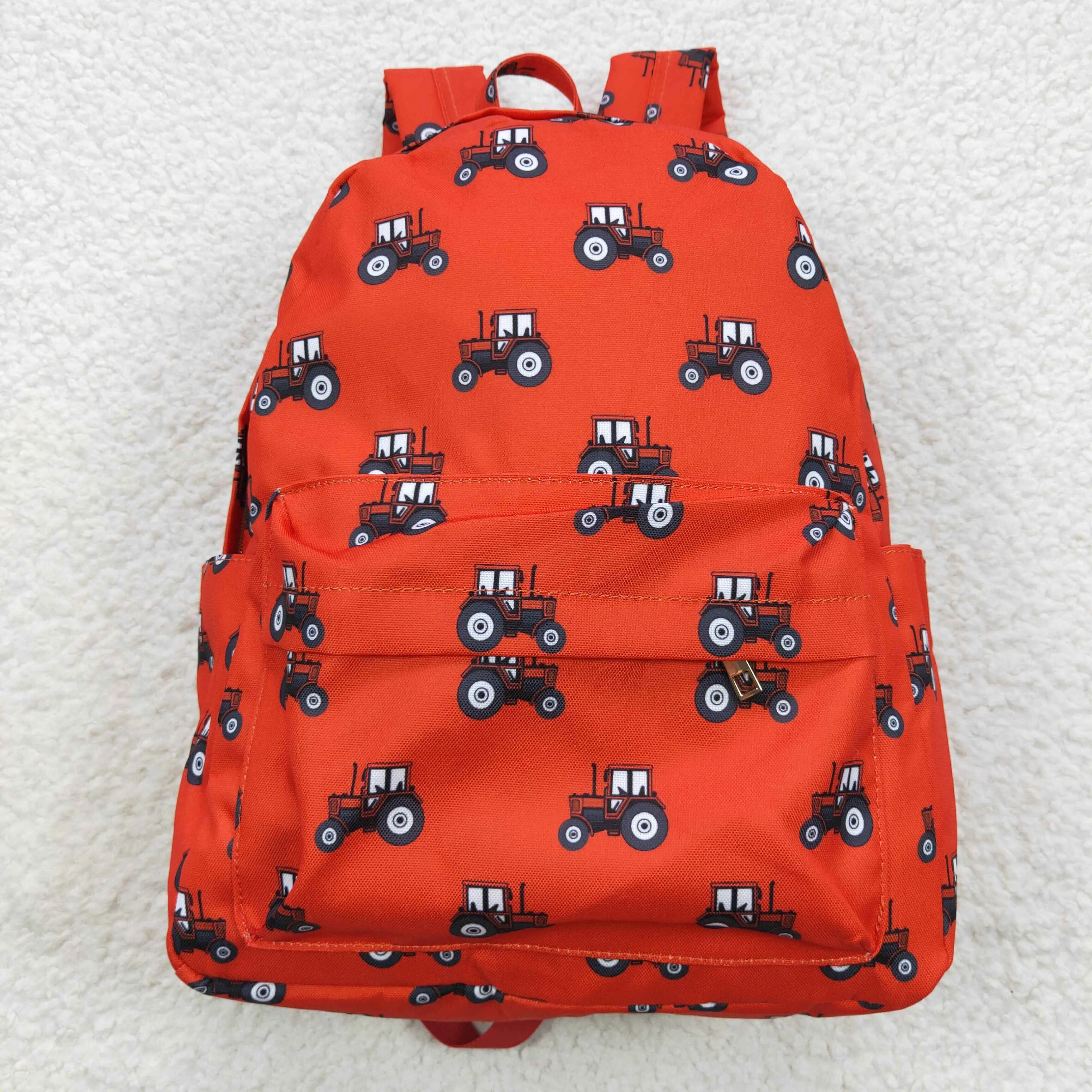 garm tractors print backpack red bag BA0122