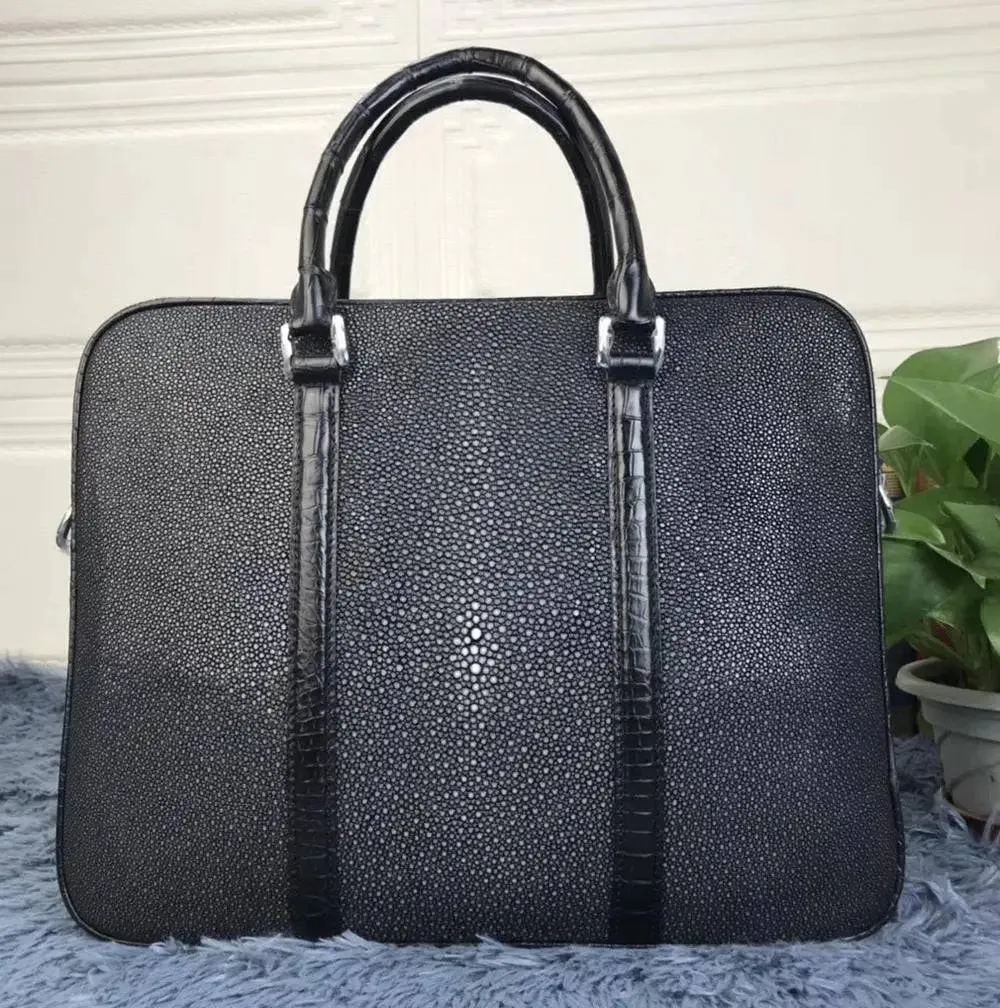 GenuinePearl Stingray Leather Briefcase