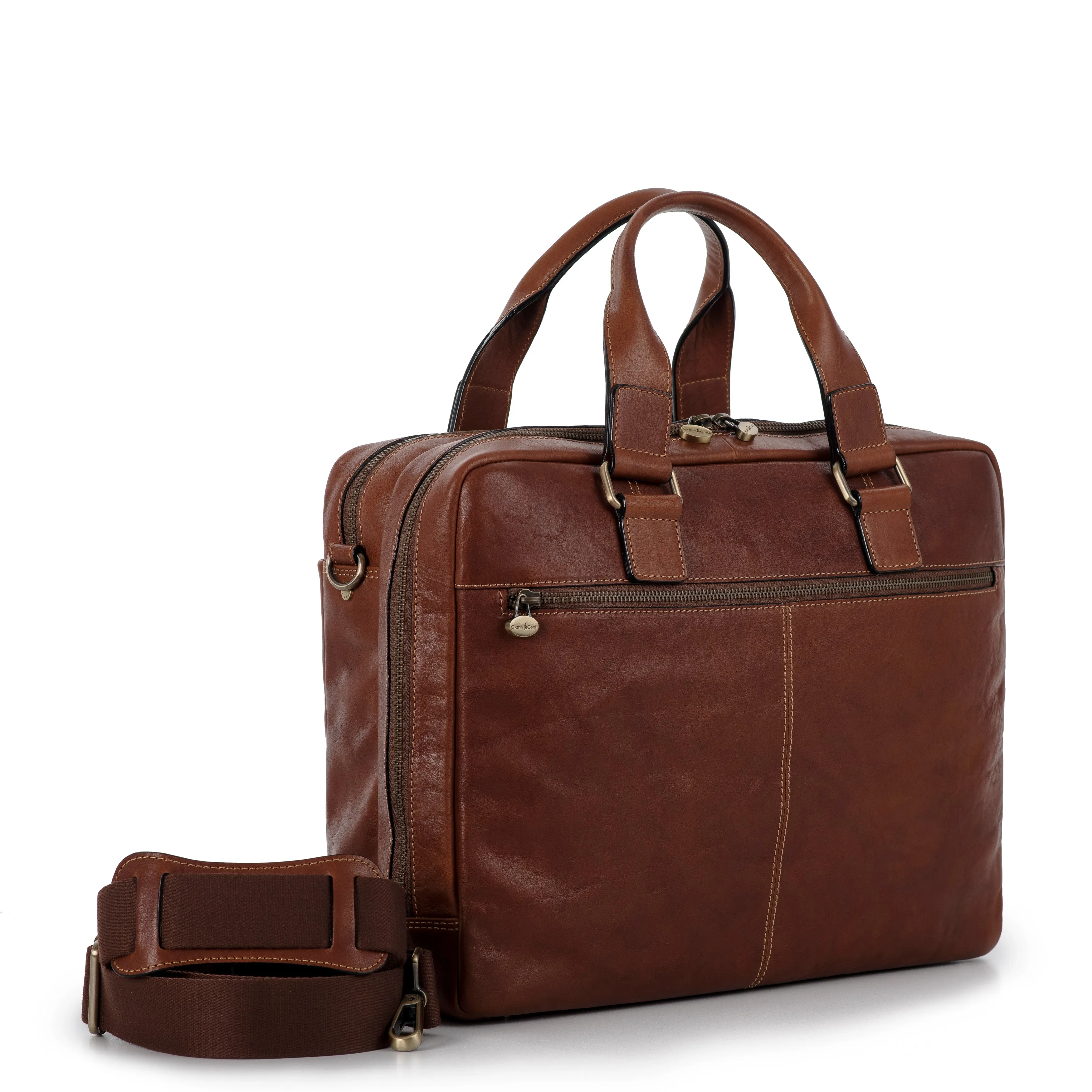 Gianni Conti FRANNIE Veg-Tanned Leather Briefcase