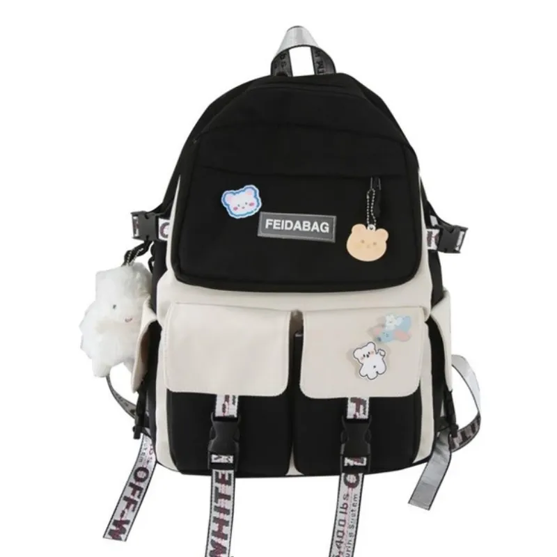 Girl's Double Pocketed School Bag