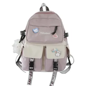 Girl's Double Pocketed School Bag