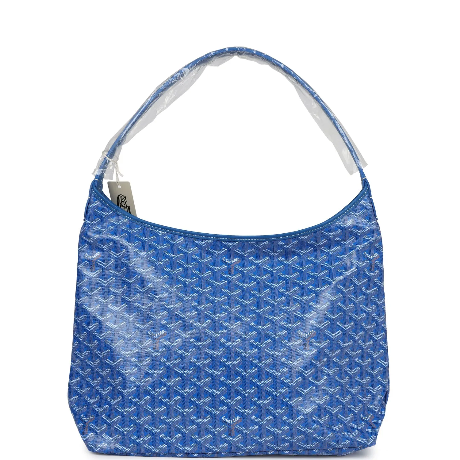 Goyard Goyardine Sky Blue Boheme Hobo Bag Palladium Hardware