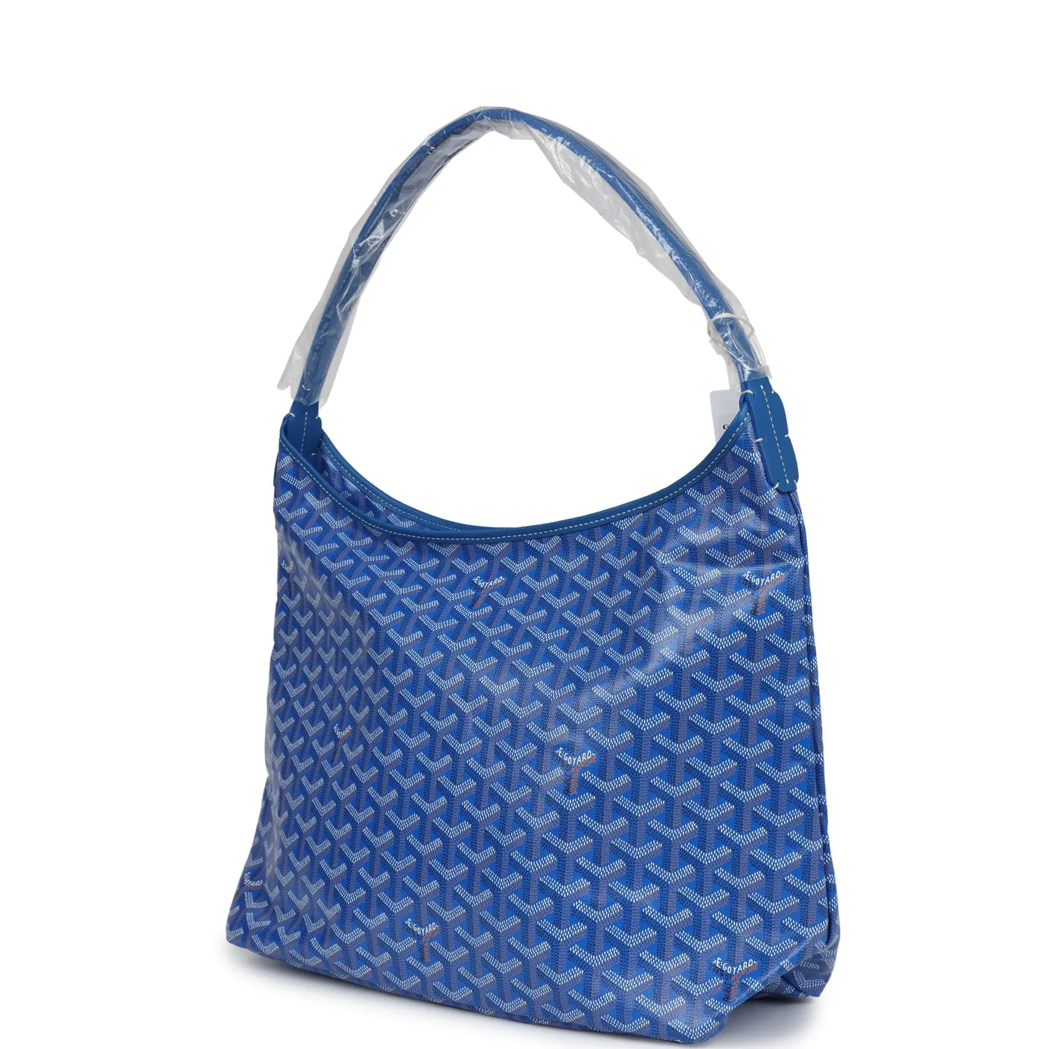 Goyard Goyardine Sky Blue Boheme Hobo Bag Palladium Hardware