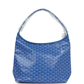 Goyard Goyardine Sky Blue Boheme Hobo Bag Palladium Hardware