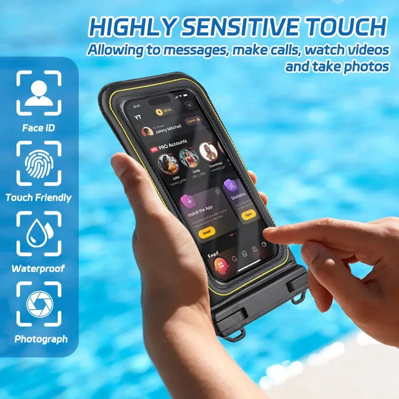 HAISSKY High Quality Waterproof Phone Pouch with Floating Design up to 7.9"