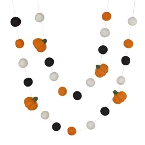 Halloween Pumpkin Garland- Orange & Black