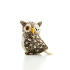 Handcrafted Baby Felt Owl, India