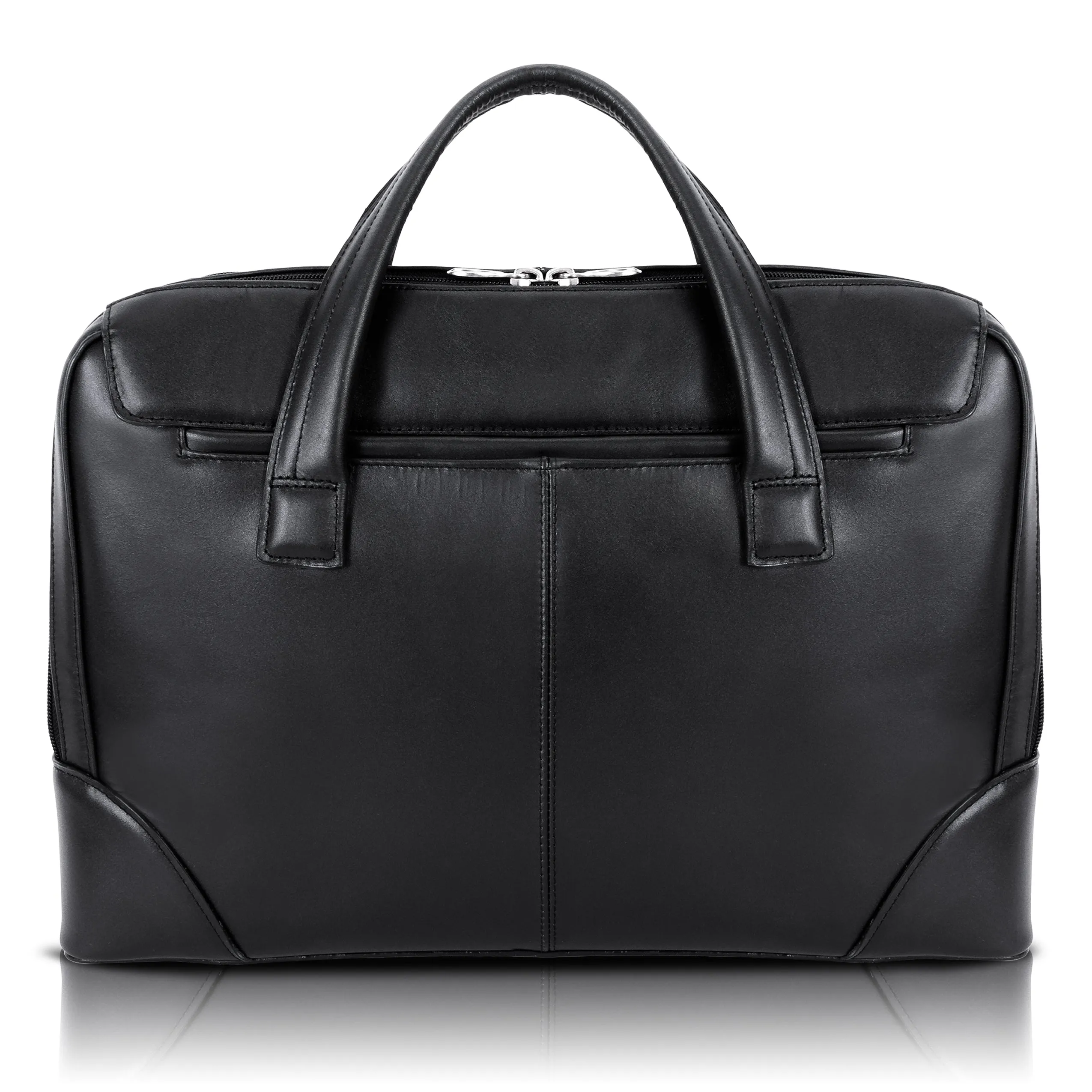 HARPSWELL | 17” Leather Dual-Compartment Laptop Briefcase