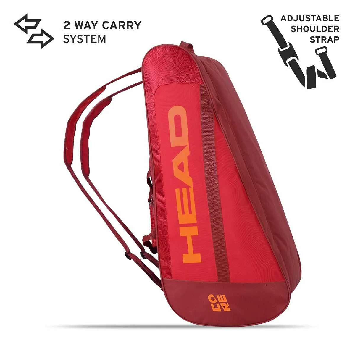 Head Core 9R Supercombi Tennis Kitbag - RED