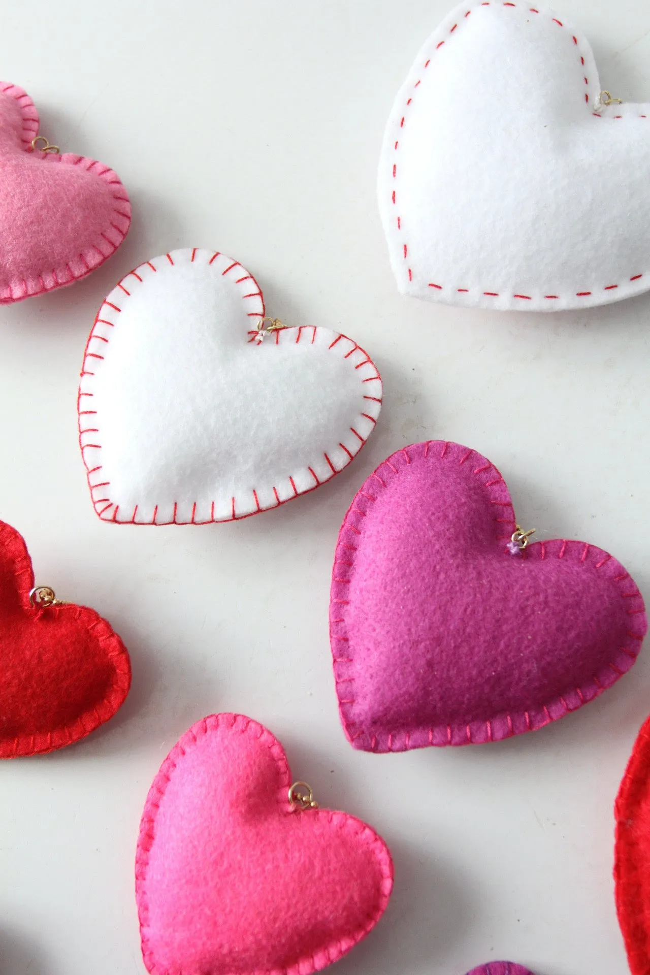 heart bag charms