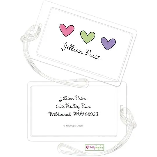 Hearts Are Wild Kids Bag Tags