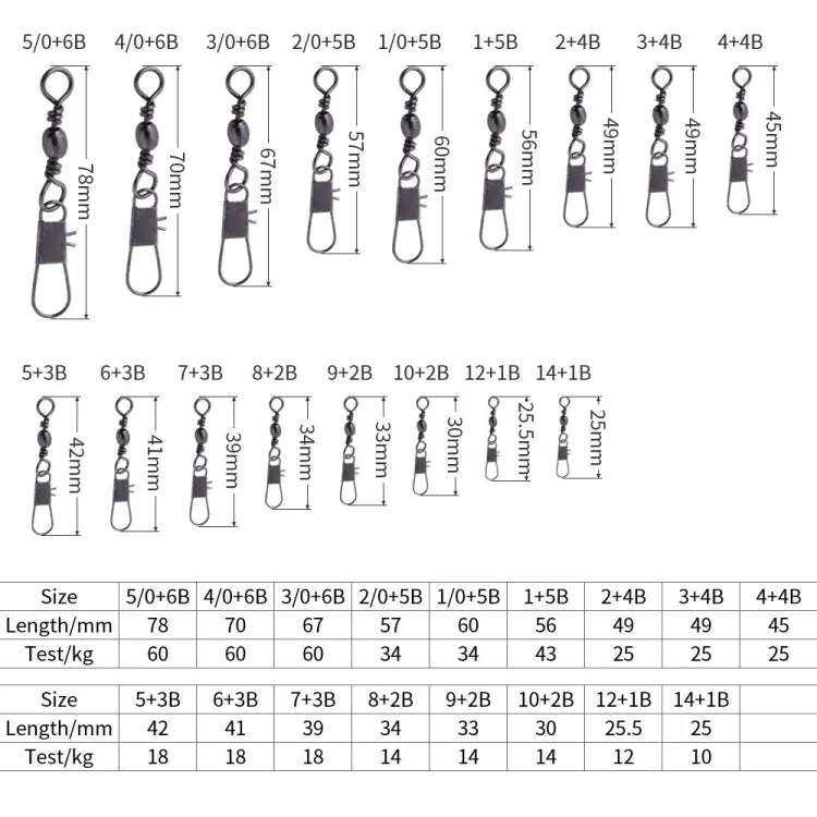 HENGJIA SS007 50pcs/bag B-pin Connector 8 Shape Swivel Loop Accessories, Specification: 10 2B (30mm)