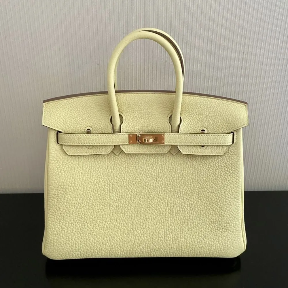 Hermès Birkin 25 Jaune Poussin Togo Gold Hardware GHW