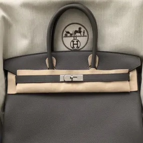 Hermès Birkin 35 Gris Etain Togo Palladium Hardware PHW