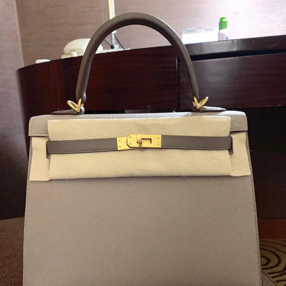 Hermès Kelly HSS 25 Gris Asphalte/Gris Etain Sellier Epsom Gold Hardware GHW