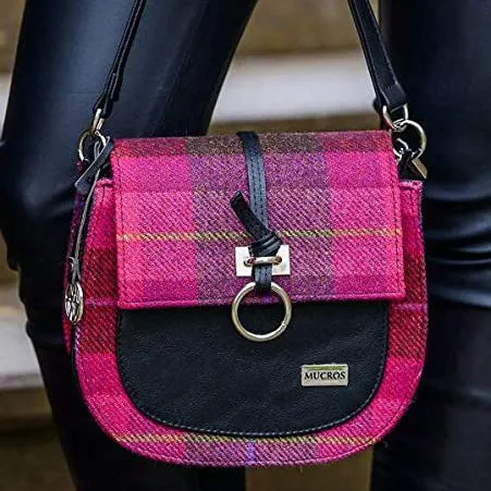 Irish Tweed Shoulder Bag with Patchwork Design