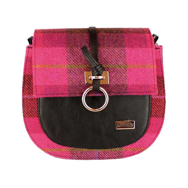 Irish Tweed Shoulder Bag with Patchwork Design