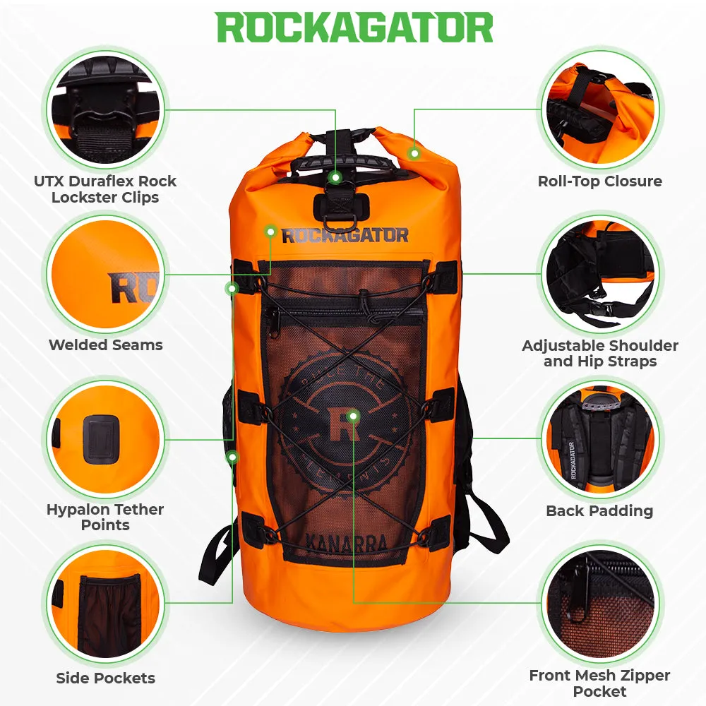 Kanarra 90L Sunset Orange Waterproof Backpack