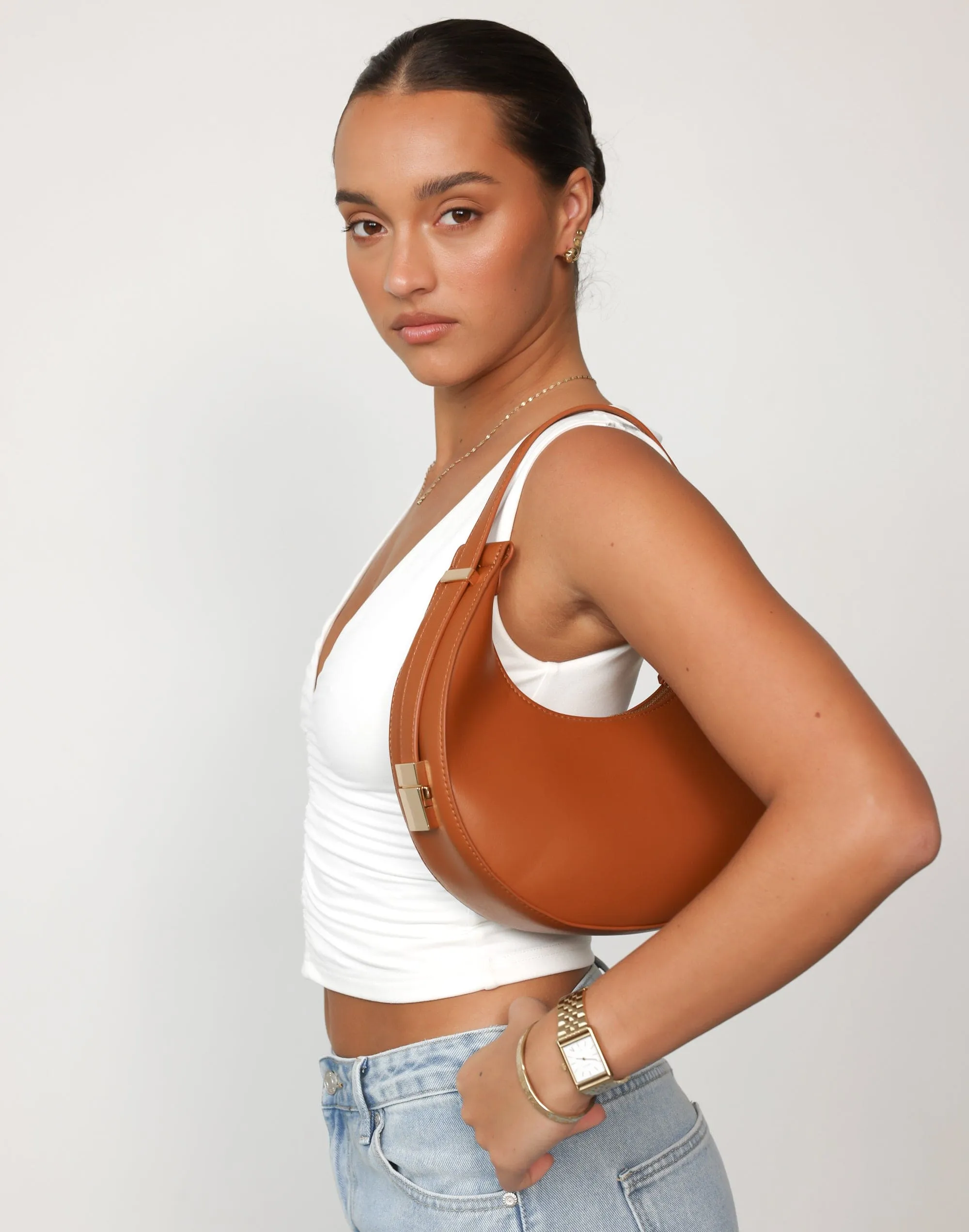 Katie Handle Bag (Tan) - By Billini