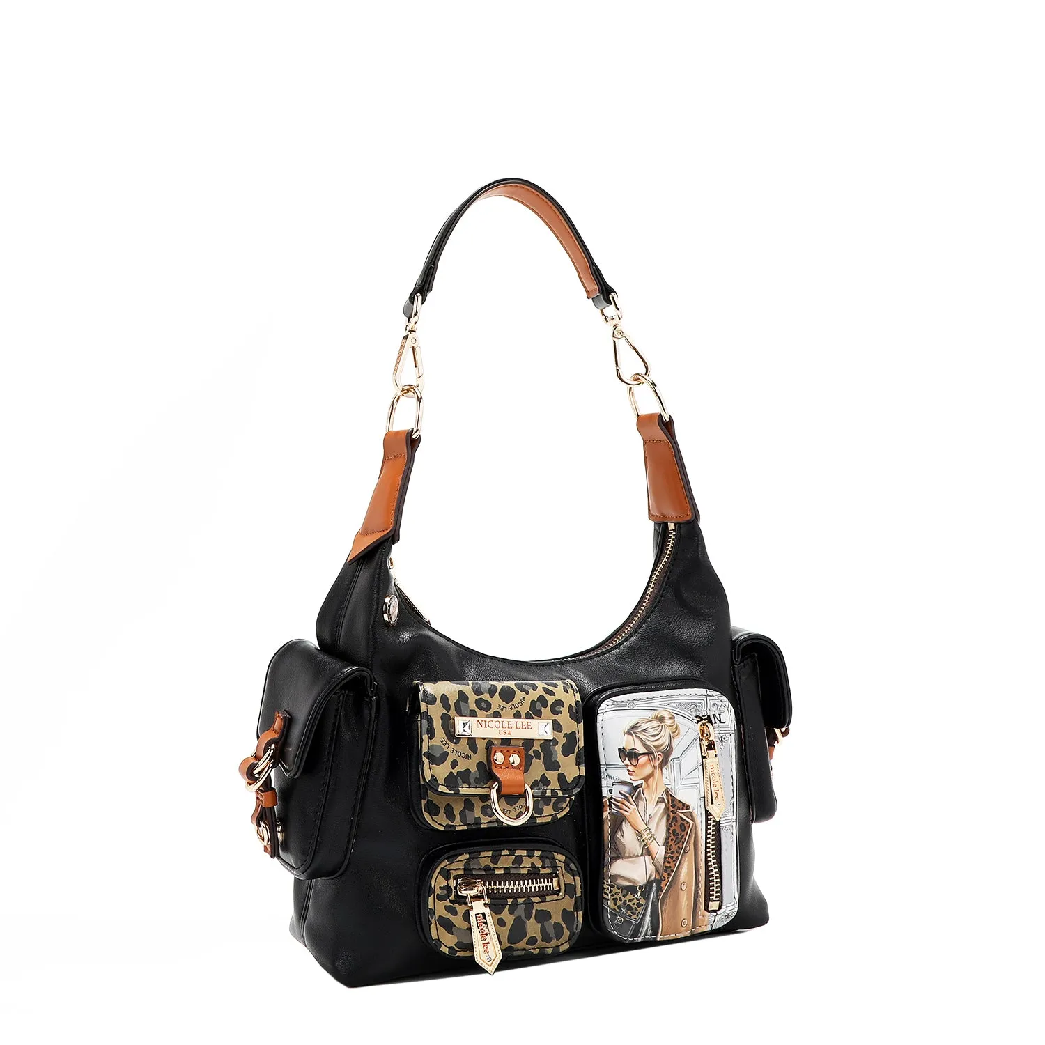 LADIES NIGHT OUT MULTI POCKET SHOULDER BAG