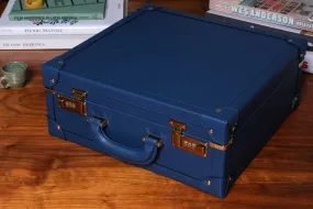 Large Collectors Briefcase - Navy Blue