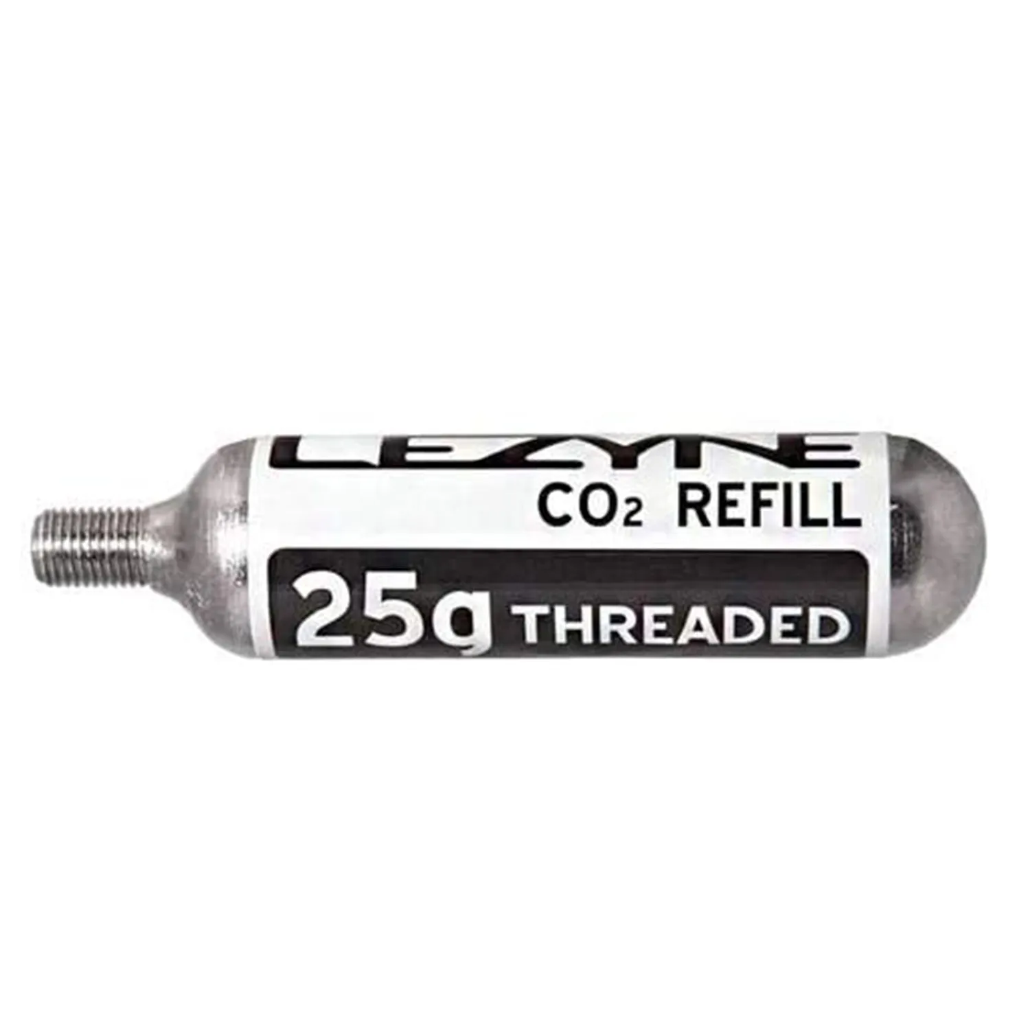 Lezyne Threaded 25g CO2 Refill Cartridge for Quick and Easy Road & Mountain Bike Tire Inflation, 5 Pack