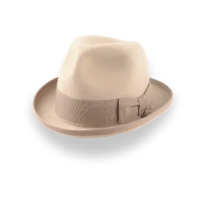 Light Camel Vintage Style Homburg Hat for Men | The Phaeton