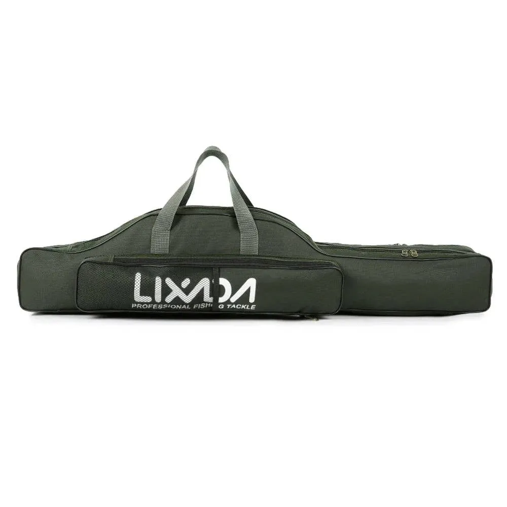 Lixada 210cm  Fishing Bag Portable Folding Fishing Rod Reel Bag Fishing Pole Gear Tackle Tool Carry Bag Storage Bag Organizer