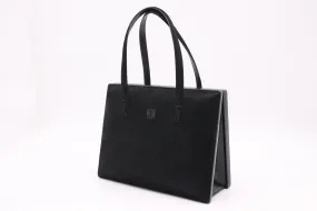 Loewe Narciso Handbag in Black Velour Leather