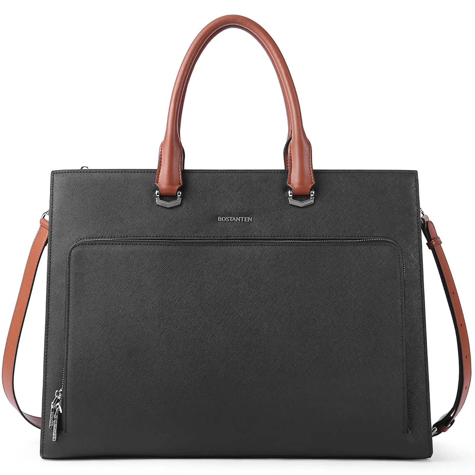 Machk Women's Briefcase Tote — Classic Black Design