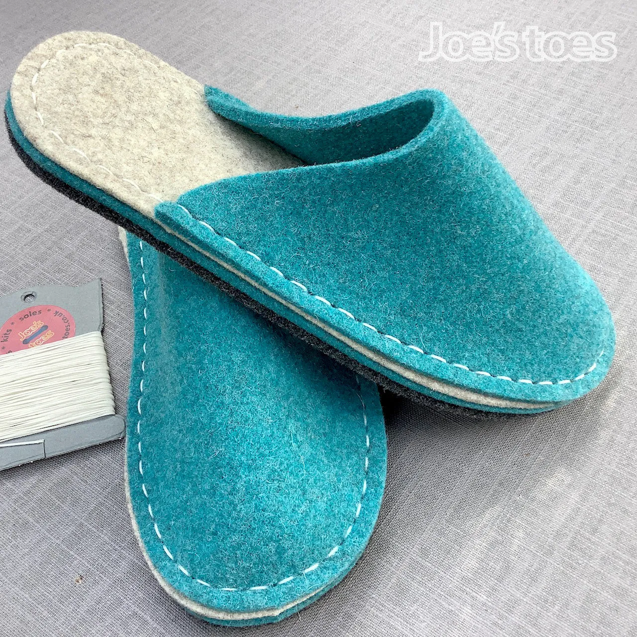 Make your own Felt Slipper Kit with Suede Outsoles